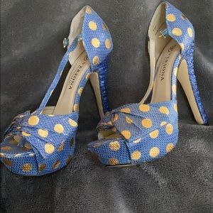 Versona polka dot heels